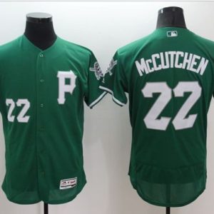 Pirates #22 Andrew McCutchen Green Celtic Flexbase Authentic Collection Stitched Jersey