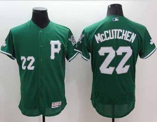 Pirates #22 Andrew McCutchen Green Celtic Flexbase Authentic Collection Stitched Jersey