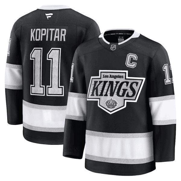 Los Angeles Kings #11 Anze Kopitar Black 2024-25 Home Stitched Jersey