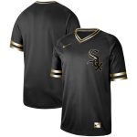 Chicago White Sox Blank Black Gold Stitched Jersey