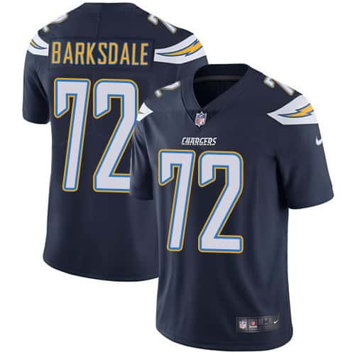 Los Angeles Chargers #72 Joe Barksdale Navy Blue Vapor Untouchable Limited Stitched Jersey