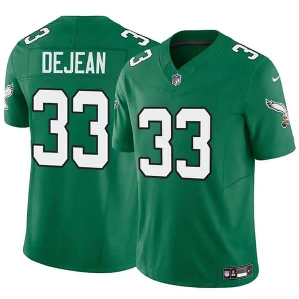 Philadelphia Eagles #33 Cooper DeJean Green 2024 Draft F.U.S.E. Vapor Untouchable Throwback Limited Stitched Jersey