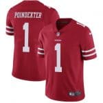 San Francisco 49ers #1 Shawn Poindexter Red Vapor Untouchable Limited Stitched Jersey