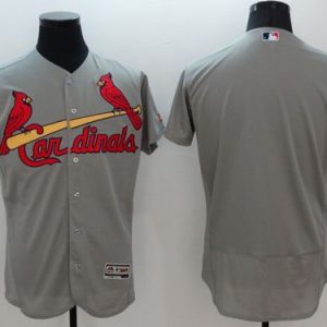 Cardinals Blank Grey Flexbase Authentic Collection Stitched Jersey