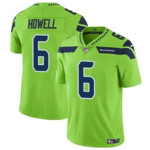 Seattle Seahawks #6 Sam Howell Green Vapor Limited Stitched Jersey