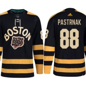 Boston Bruins #88 David Pastrnak Black Classic Primegreen Stitched Jersey