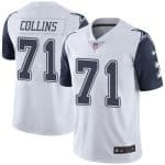 Cowboys #71 La'el Collins White Stitched Limited Rush Nike Jersey