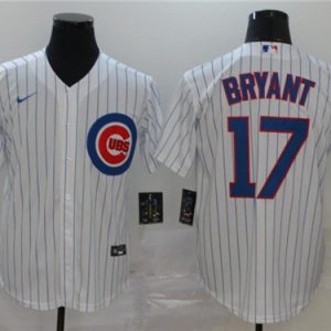 Chicago Cubs #17 Kris Bryant White Cool Base Stitched Jersey
