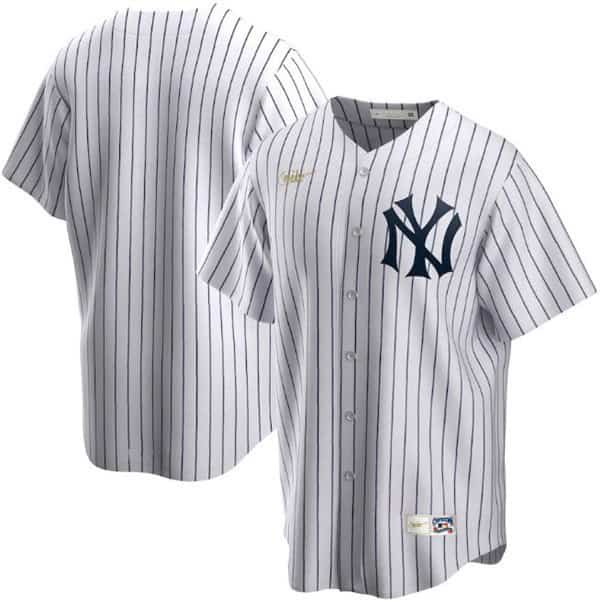 New York Yankees White Cool Base Stitched Jersey.