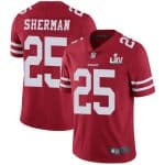 San Francisco 49ers #25 Richard Sherman Red Super Bowl LIV Vaper Untouchable Limited Stitched Jersey