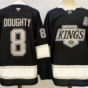 Los Angeles Kings #8 Drew Doughty Black 2024-25 Home Stitched Jersey