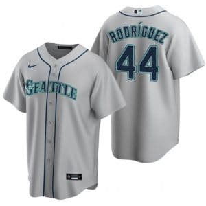 Seattle Mariners #44 Julio Rodr¨ªguez Grey Cool Base Stitched Jersey