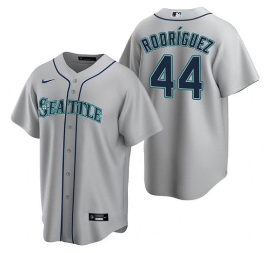 Seattle Mariners #44 Julio Rodr¨ªguez Grey Cool Base Stitched Jersey