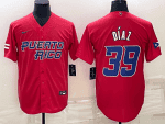 Puerto Rico #39 Edwin D¨ªaz 2023 Red World Classic Stitched Jersey