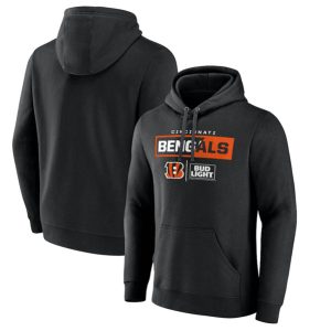 Cincinnati Bengals Black X Bud Light Pullover Hoodie