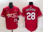 St. Louis Cardinals #28 Nolan Arenado Red 2024 City Connect Stitched Jersey