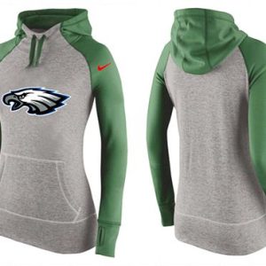 Nike Philadelphia Eagles Performance Hoodie Grey Green_2