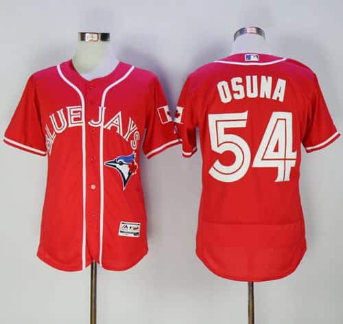 Blue Jays #54 Roberto Osuna Red Flexbase Authentic Collection Canada Day Stitched Jersey