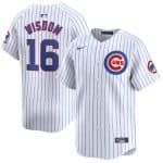Chicago Cubs #16 Patrick Wisdom White 2024 Home Limited Stitched Jersey