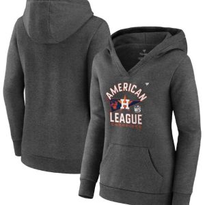 Atlanta Braves 2021 Heathered Charcoal National League Champions Locker Room Pullover Hoodie(Run Small)