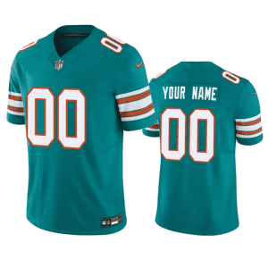 Miami Dolphins Custom Aqua 2023 F.U.S.E Vapor Limited Stitched Jersey