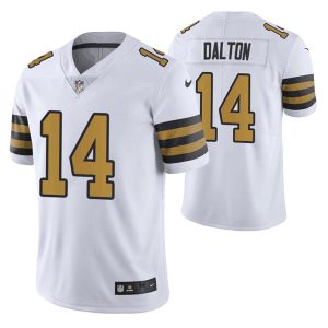 New Orleans Saints #14 Andy Dalton White Color Rush Stitched Jersey