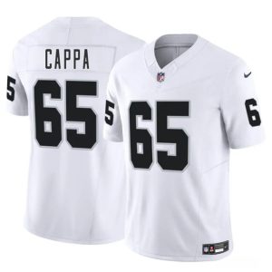 Las Vegas Raiders #65 Alex Cappa White 2025 F.U.S.E. Vapor Stitched Jersey