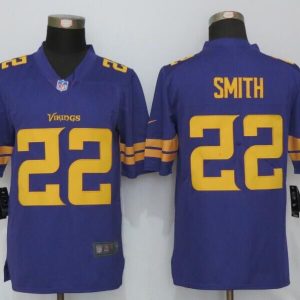Vikings #22 Harrison Smith Purple Limited Rush Stitched Nike Jersey