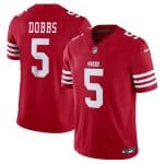 San Francisco 49ers #5 Josh Dobbs Red 2024 F.U.S.E. Vapor Untouchable Limited Stitched Jersey