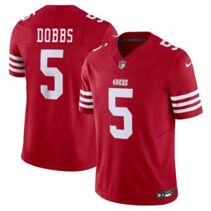 San Francisco 49ers #5 Josh Dobbs Red 2024 F.U.S.E. Vapor Untouchable Limited Stitched Jersey