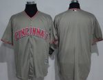 Reds Blank Grey New Cool Base Stitched Jersey