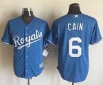 Royals #6 Lorenzo Cain Light Blue Alternate 1 New Cool Base Stitched Jersey