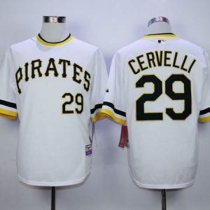 Pirates #29 Francisco Cervelli White Alternate 2 Cool Base Stitched Jersey