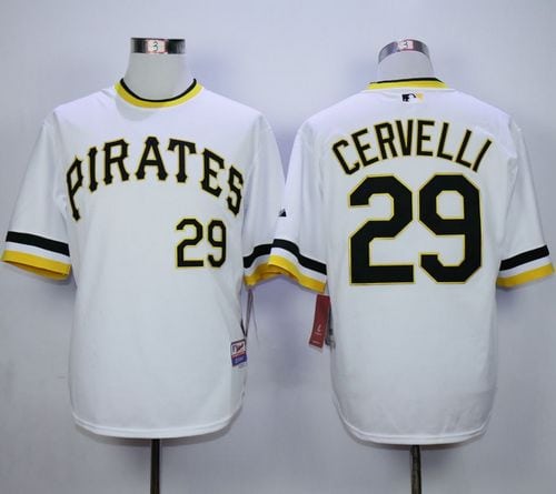 Pirates #29 Francisco Cervelli White Alternate 2 Cool Base Stitched Jersey