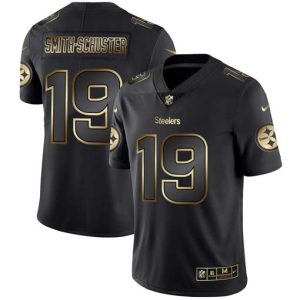 Pittsburgh Steelers #19 JuJu Smith-Schuster 2019 Black Gold Edition Stitched Jersey