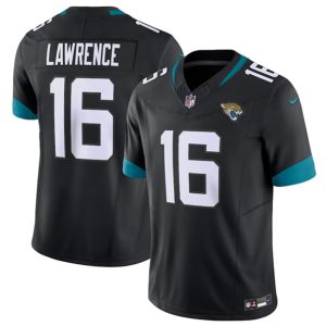 Jacksonville Jaguars #16 Trevor Lawrence Black 2023 F.U.S.E Vapor Untouchable Limited Stitched Jersey