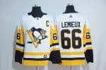 Pittsburgh Penguins #66 Mario Lemieux Adidas White Road Authentic Stitched Jersey