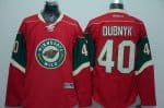 Wild #40 Devan Dubnyk Red Stitched Jersey