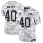 Buffalo Bills #40 Von Miller 2024 F.U.S.E. Arctic Camo Salute To Service Limited Stitched Jersey