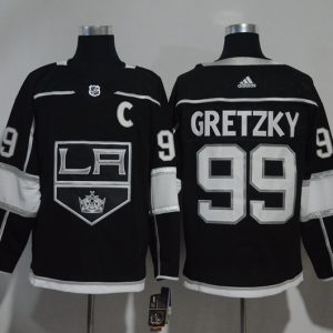 Los Angeles Kings #99 Wayne Gretzky Black Stitched Jersey