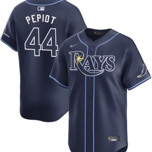 Tampa Bay Rays #44 Ryan Pepiot Navy 2024 Away Limited Stitched Jersey