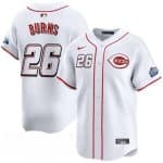 Cincinnati Reds #26 Chase Burns White 2025 Speedway Classic Home Limited Stitched Jersey