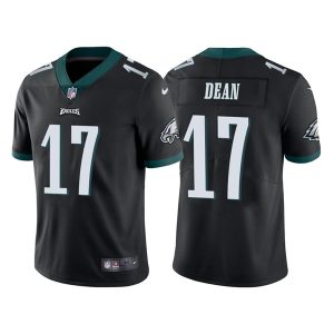 Philadelphia Eagles #17 Nakobe Dean Black Vapor Untouchable Limited Stitched Jersey