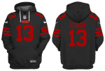 San Francisco 49ers #13 Brock Purdy Black Alternate Pullover Hoodie