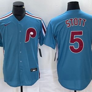 Philadelphia Phillies #5 Bryson Stott Blue Cool Base Stitched Jersey