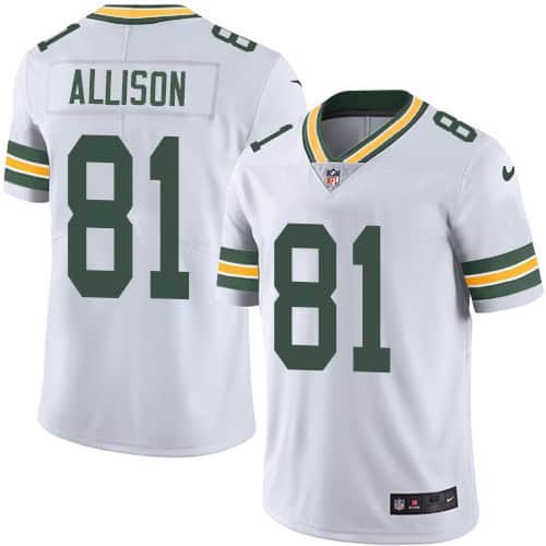 Green Bay Packers #81 Geronimo Allison White Vapor Untouchable Limited Stitched Jersey
