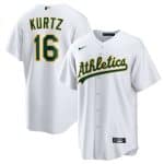 Oakland Athletics #16 Nick Kurtz White Cool Base Stitched Jersey
