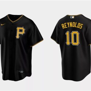 Pittsburgh Pirates #10 Bryan Reynolds Black Cool Base Stitched Jersey