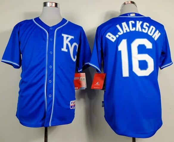 Royals #16 Bo Jackson Light Blue Alternate 2 Cool Base Stitched Jersey