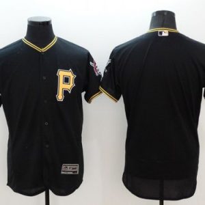 Pirates Blank Black Flexbase Authentic Collection Stitched Jersey
